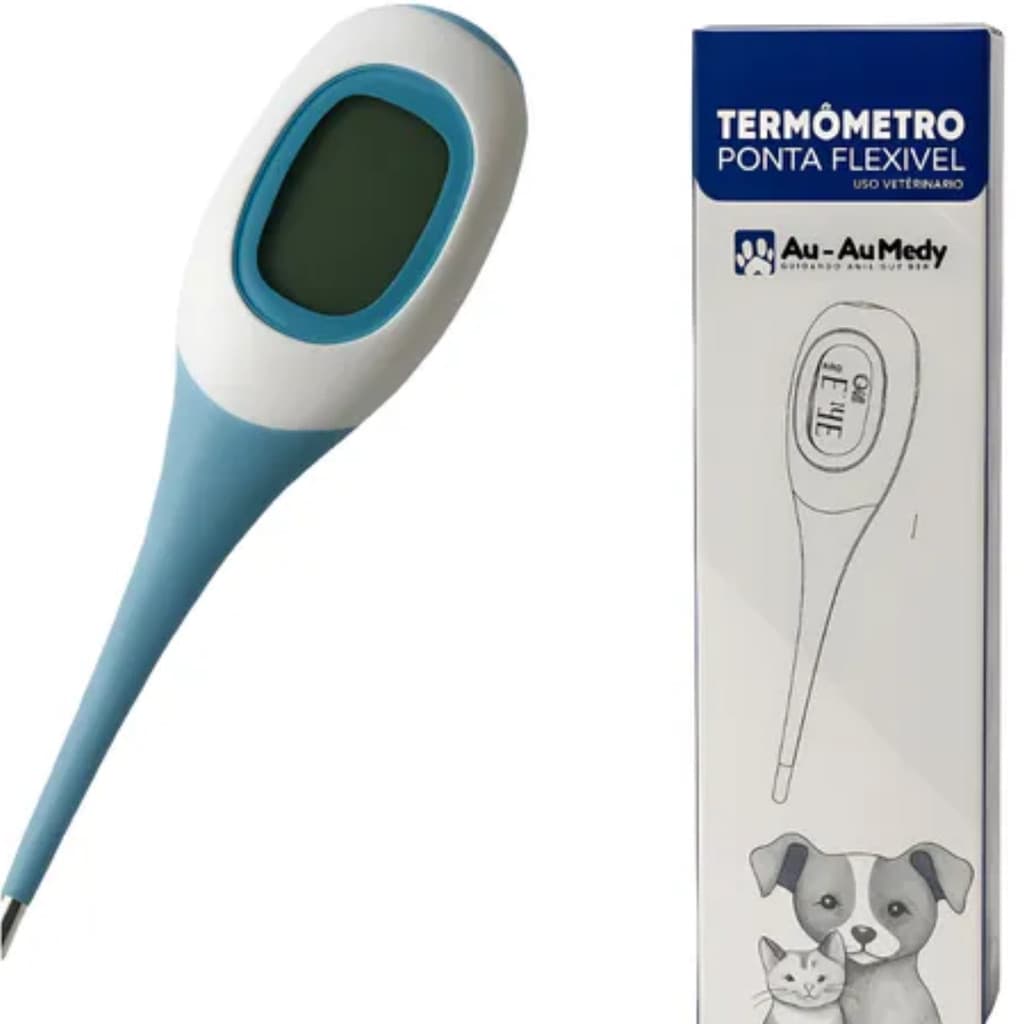 Termômetro Clinico Veterinário Animal Ponta Flex Visor Jumb