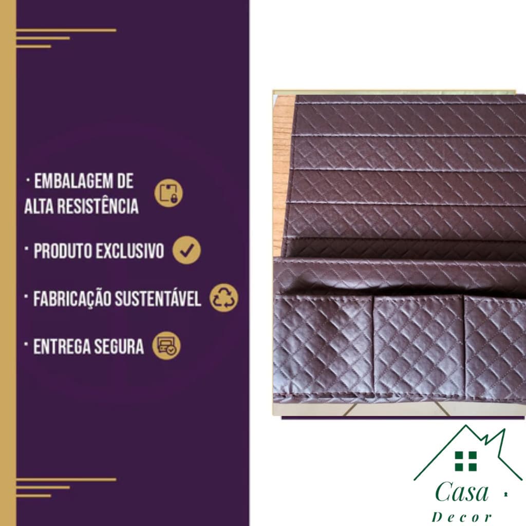 Organizador Ideal Para Cama Compacto - Marrom