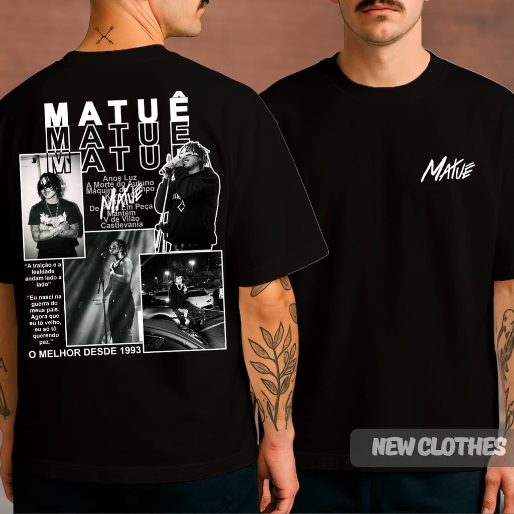 Camiseta Unissex Matuê Maquina Do Tempo Rap Anos Luz Trap Nacional