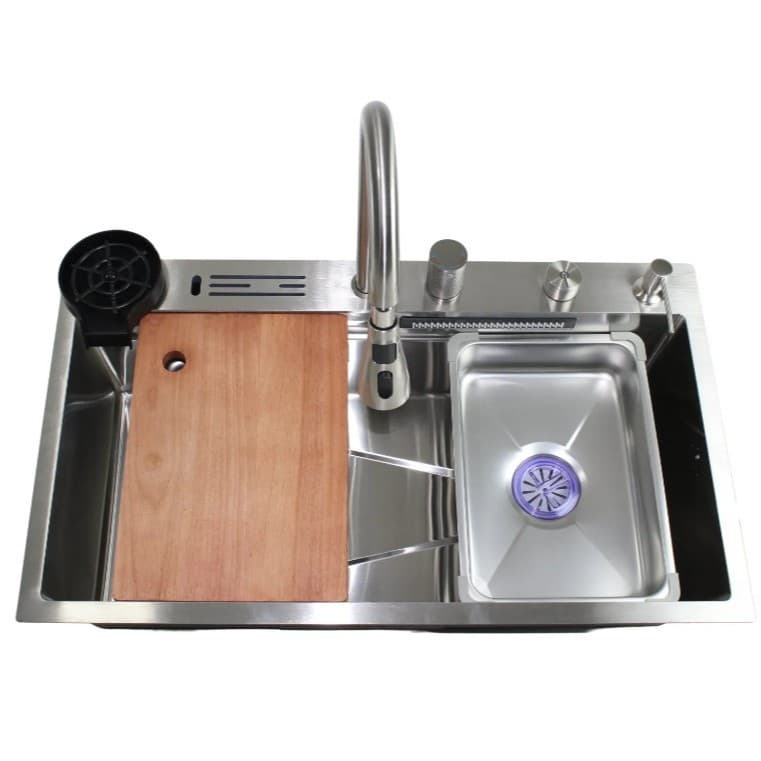 Cuba Multifuncional Inox Para Cozinha em Aço Escovado Linha Premium