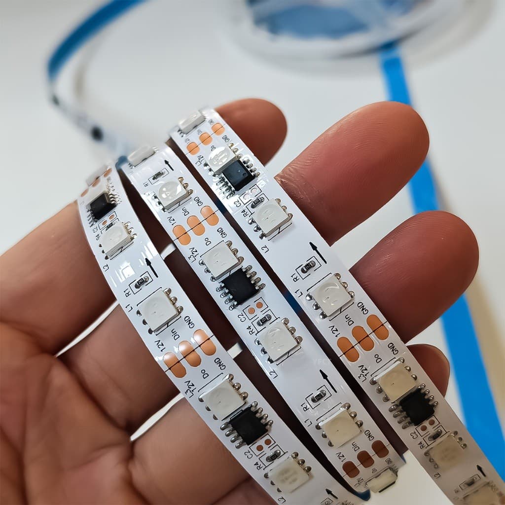 Dupla Face Digital 60 Led Sem Silicone Ip20 Fita Led 2811