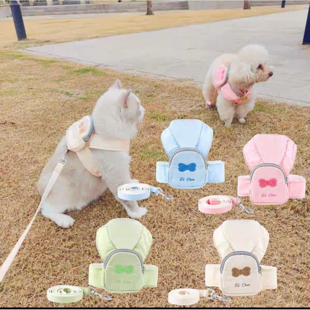 Coleira de cachorro e gato bolsa DESENHO BASICA com padrão de arco