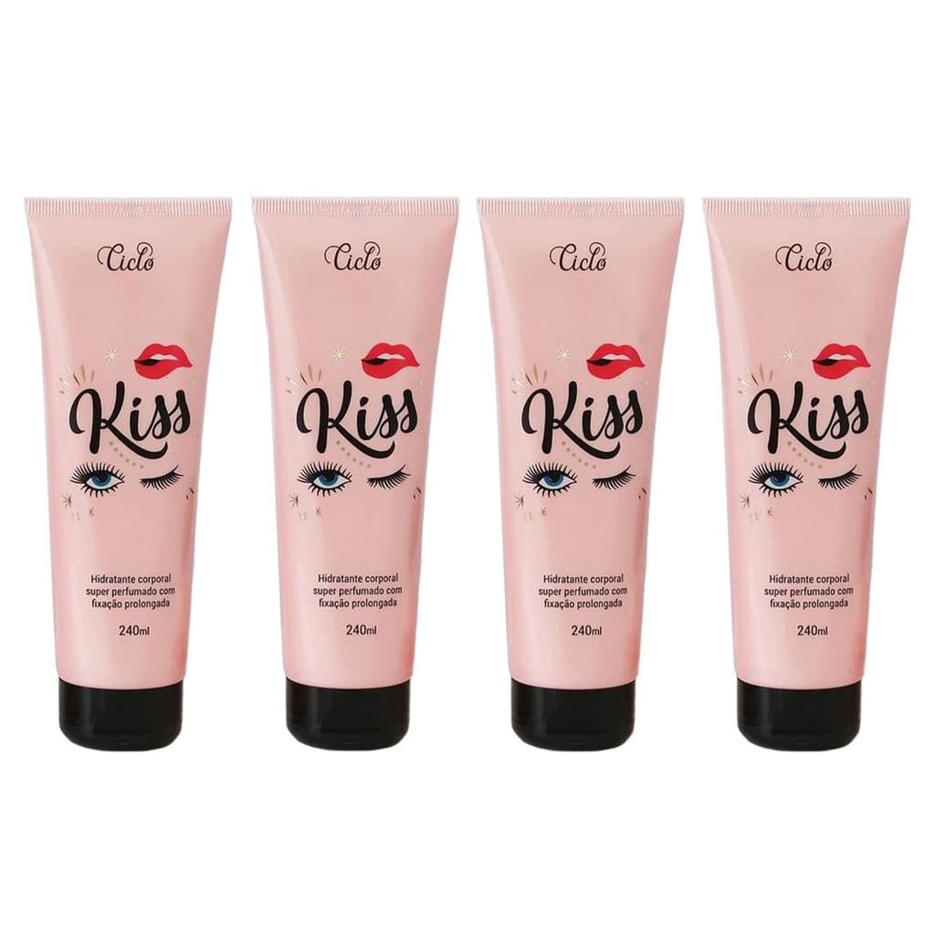Kiss Hidratante Ciclo Cosméticos - Kit Com 4 Un