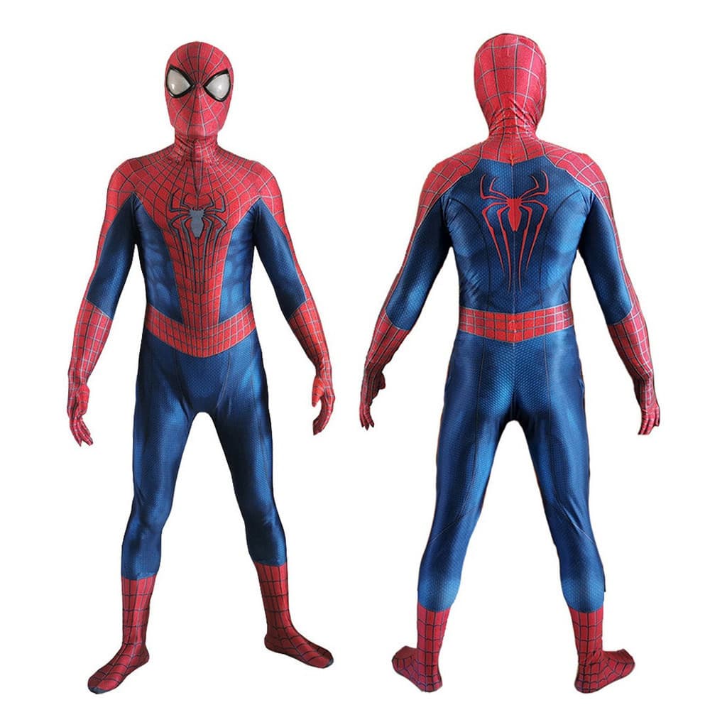 Fantasia Cosplay Homem Aranha Andrew Garfield Traje Lentes luxo