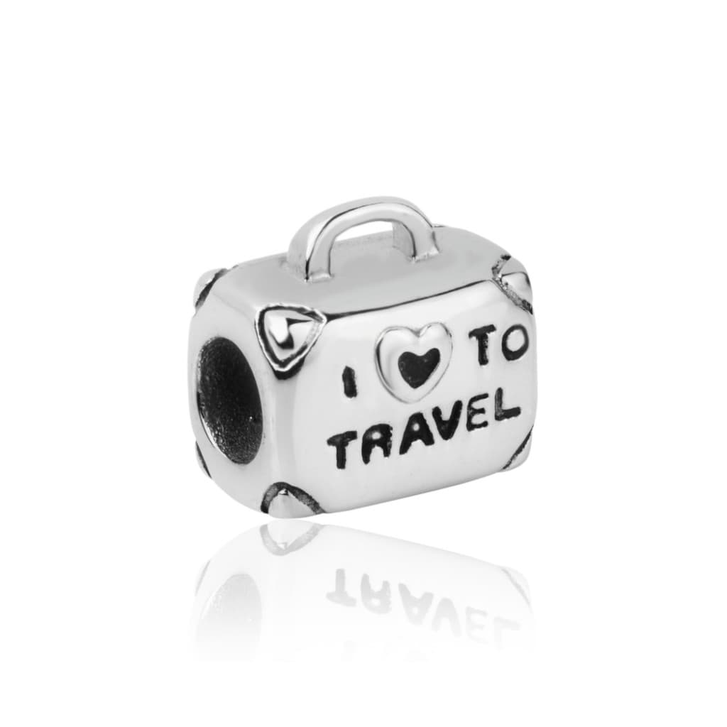 BERLOQUE  AÇO INOX BOLSA I LOVE TO TRAVEL
