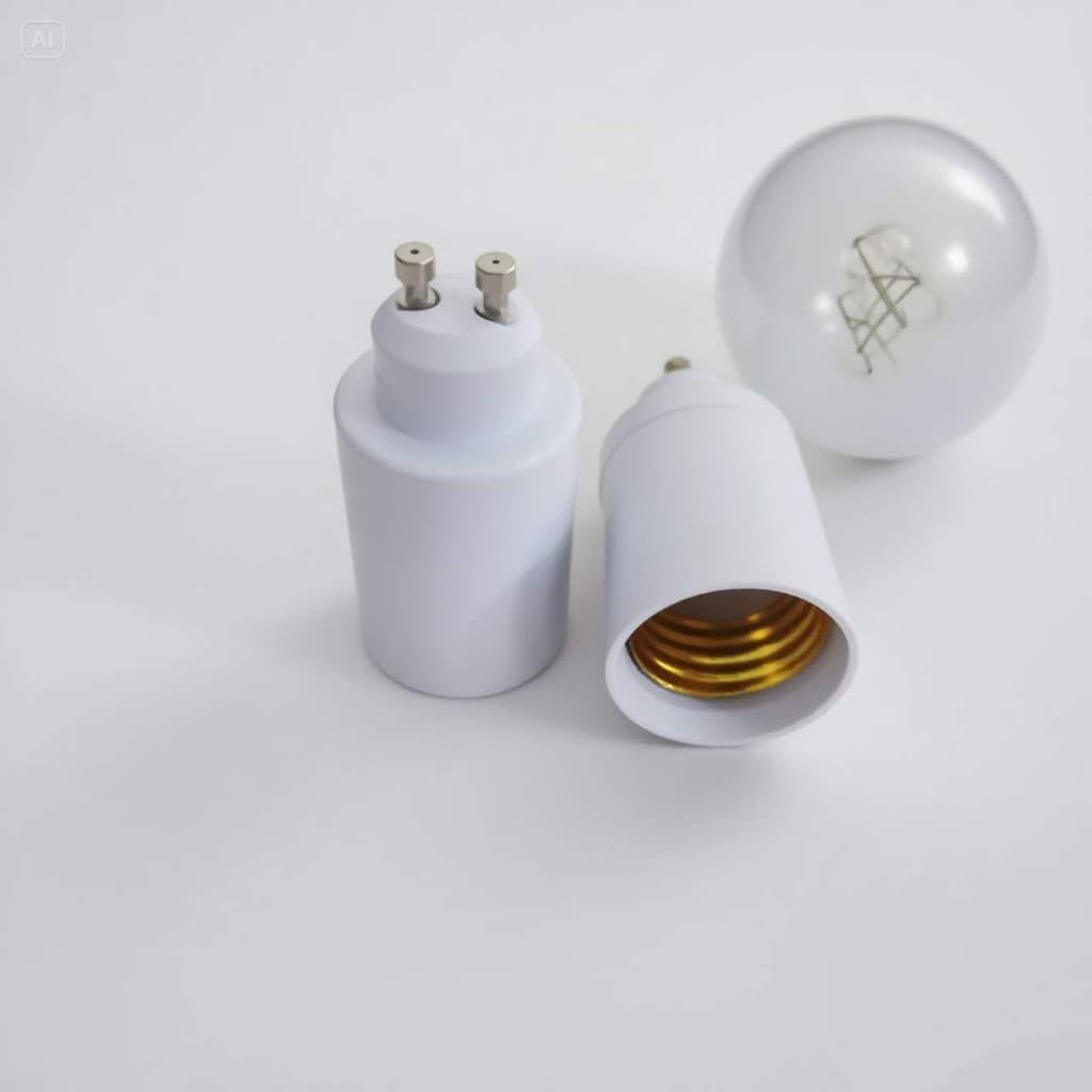 KIT 2 Adaptador Soquete Conversor Bocal - GU10 Para E27 - Dicroica