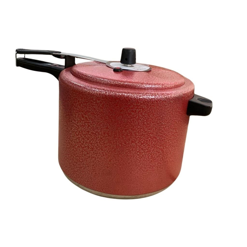 Panela de Pressão 10 LTS  Vermelha Crackeada Alusol + ENVIO RÁPIDO
