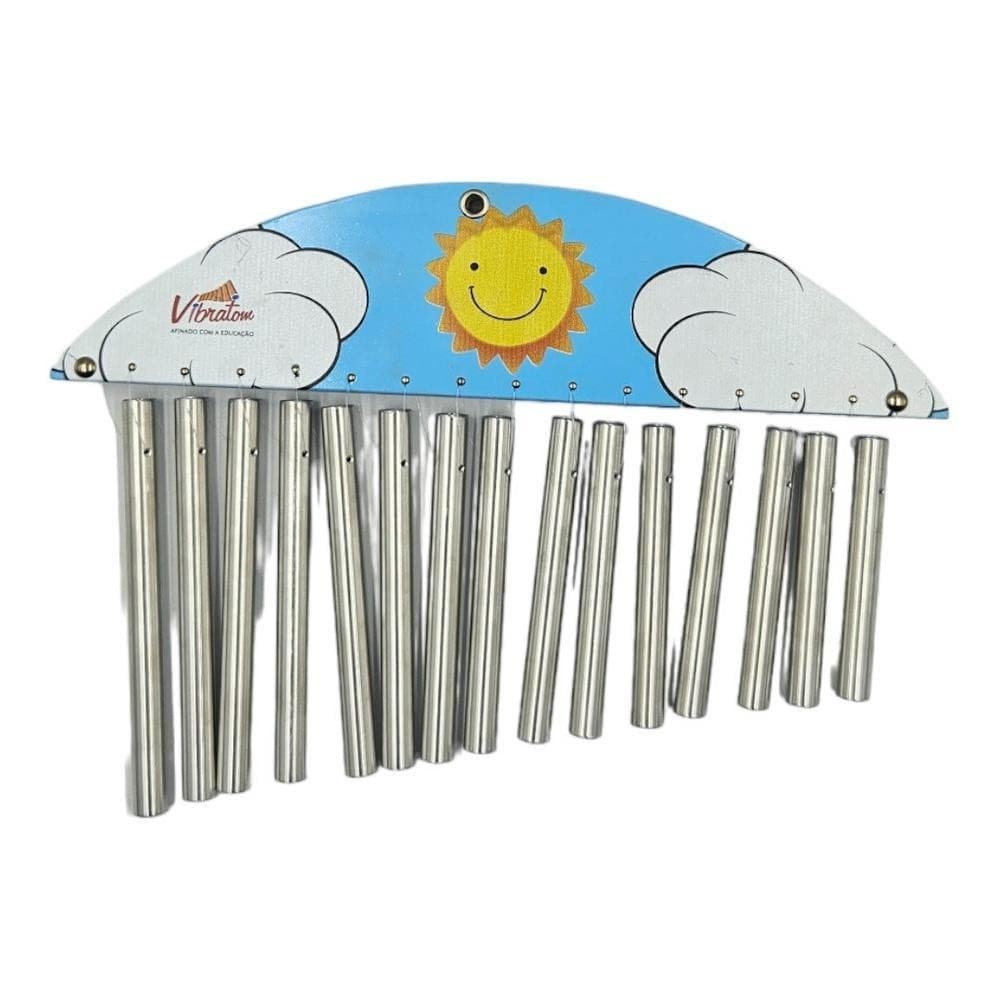 Carrilhão Infantil JOG Vibratom Sol P0125 com 15 Tubos de Alumínio (Musicalização Infantil)