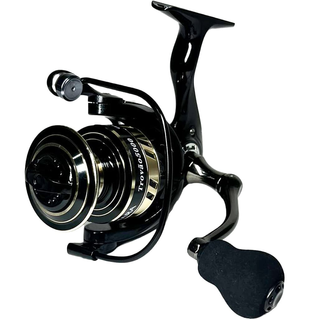 MOLINETE DE PESCA PESADA SAHARA TROVAO 5000 - 6 ROLAMENTOS - DRAG:15KG - CARRETEL ALUMINIO PEIXES ATE 20KG