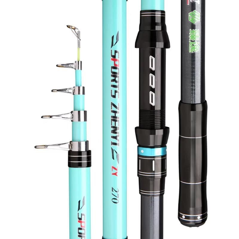 Vara De Pesca Telescópica , 2.4m 3.6m , Fibra De Carbono , Portátil , Ultraleve , Equipamento