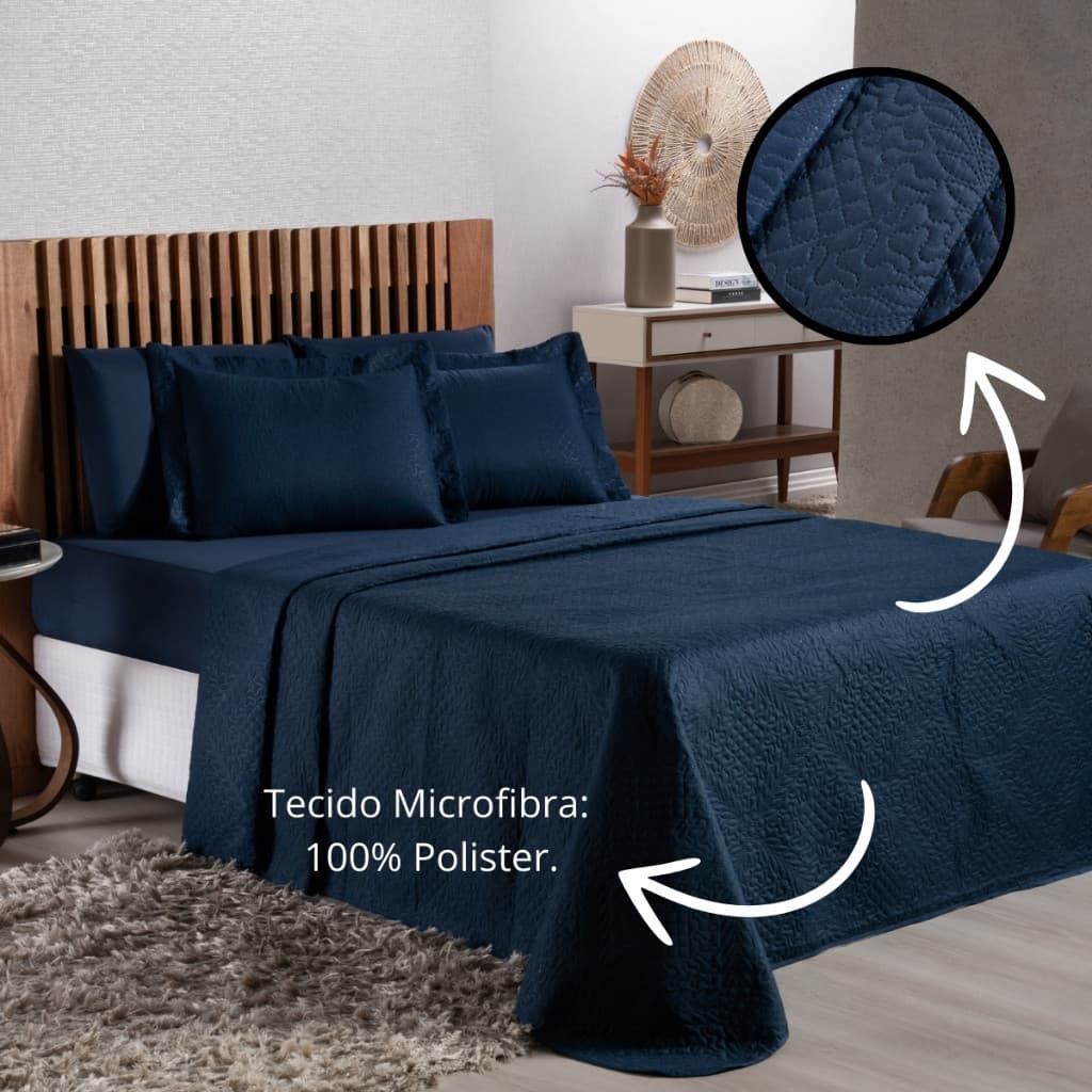 Cobreleito Cama de Solteiro Casal Queen Avulso Premium  Cores Variadas