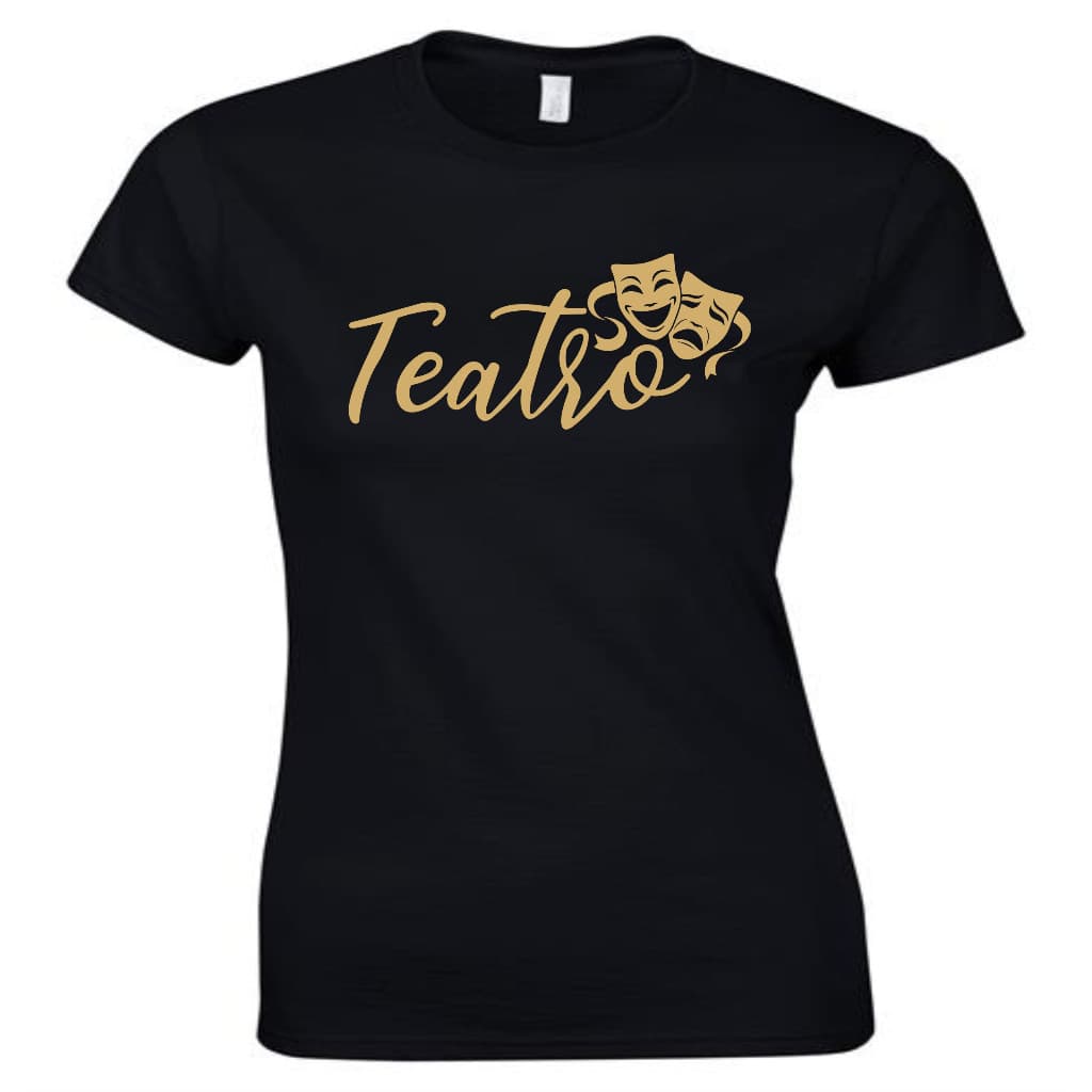 Linda Blusa Teatro Curso Artes Cênicas Feminina,baby look ,algodão,modelos exclusivos Premium Envio Imediato