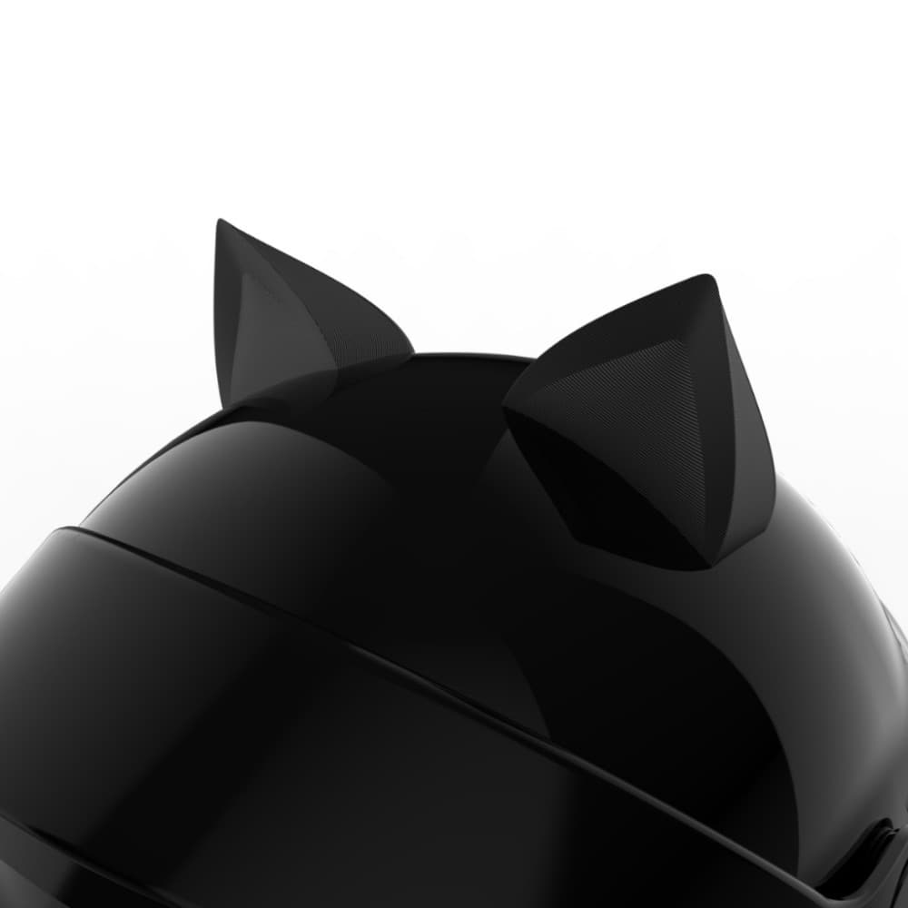 Orelha De Gato Gatinho Acessório Moto Bike Fixar Capacete Dupla Face Decoração Resistente Orelinha