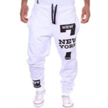 calça moletom masculina New York Masculino Flanelado Peluciado Jogger