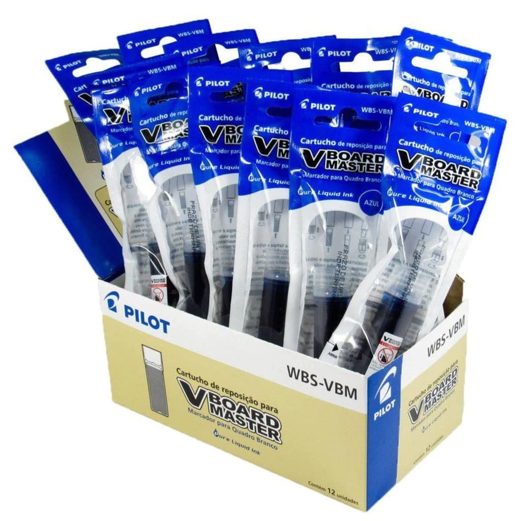 REFIL PARA MARCADOR PILOT-V BOARD MASTER AZUL E PRETO