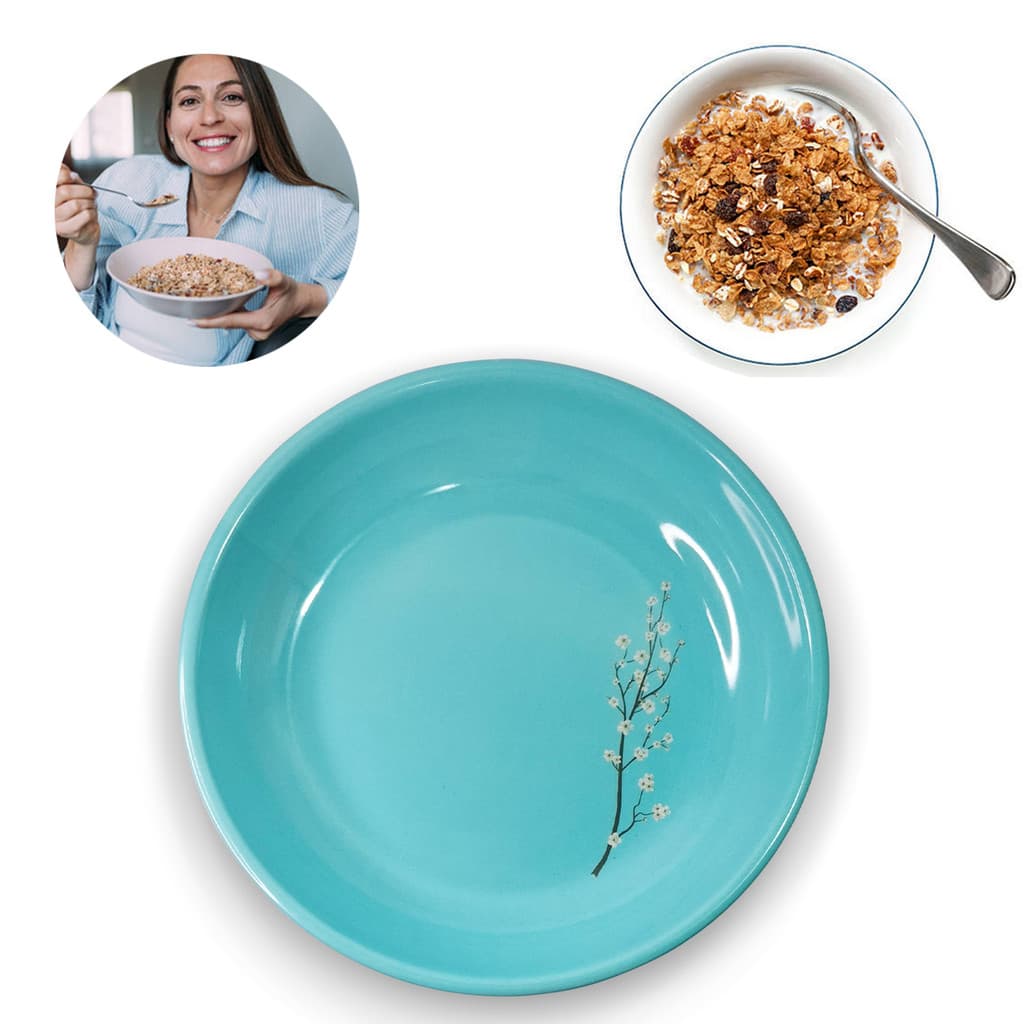 Bowl Grande Sakura Tiffany 21cm Estilo Salada Cereais Sopa
