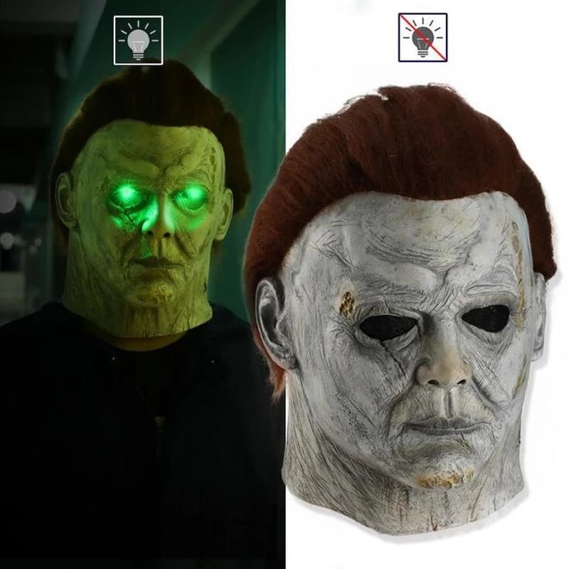 Filme Michael Myers Halloween Cosplay Horror Assassino Rosto Cheio Máscara De Látex Adulto Terror Rave Masquerade Para H