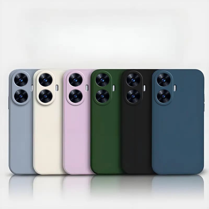 Capa De Telefone De silicone De Cor Sólida Realme C55 YT