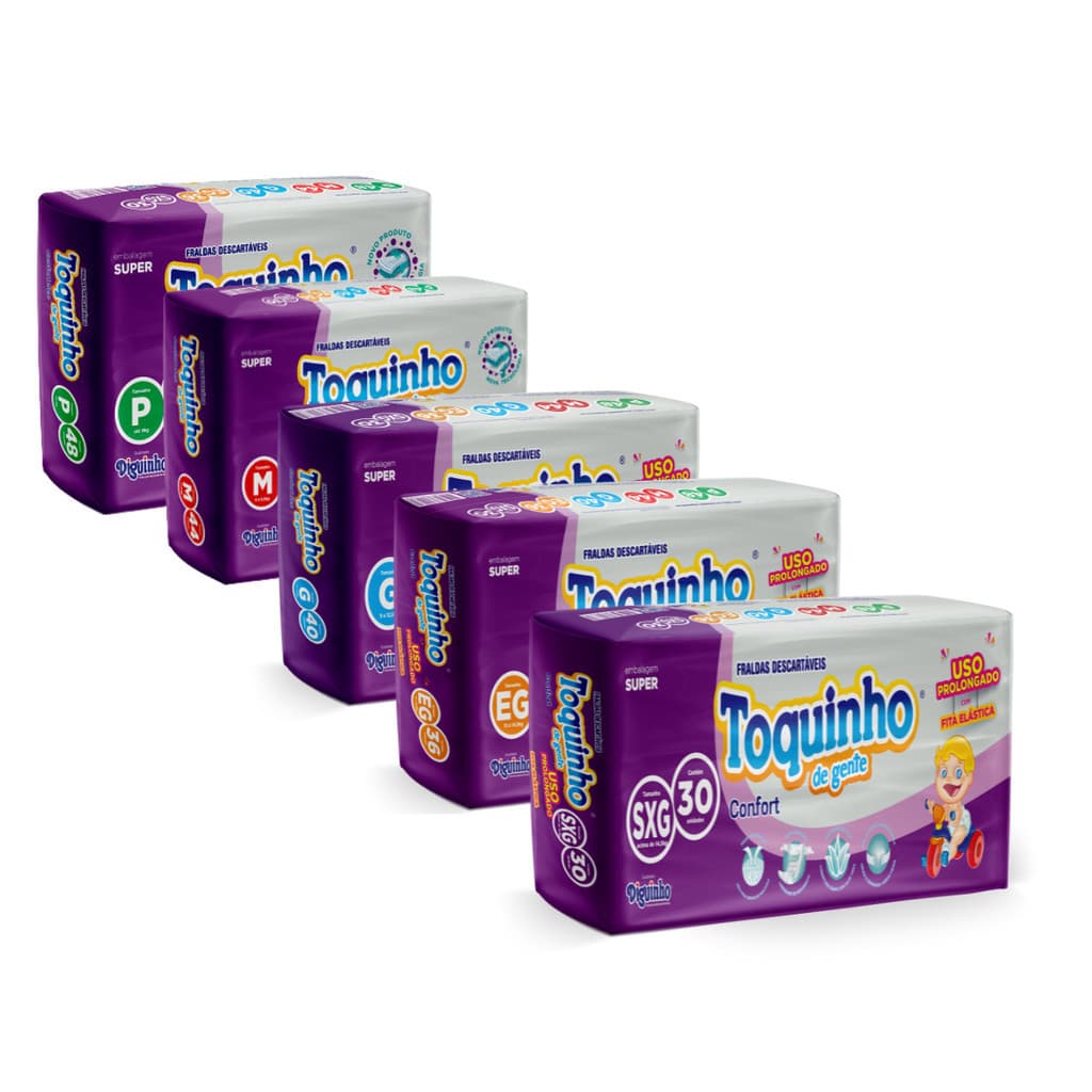 Fralda Infantil Descartavel Toquinho Confort