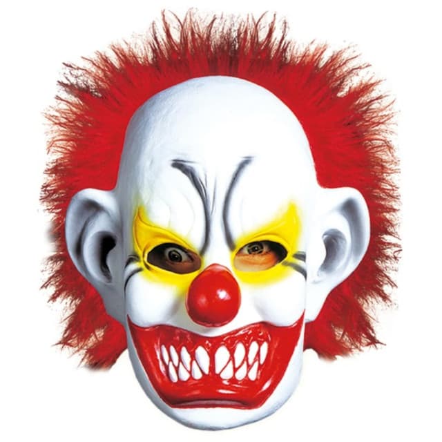 Máscara Palhaço Assustador Excelente Qualidade Acabamento Halloween Carnaval Fantasia Teatro Terror Assustador