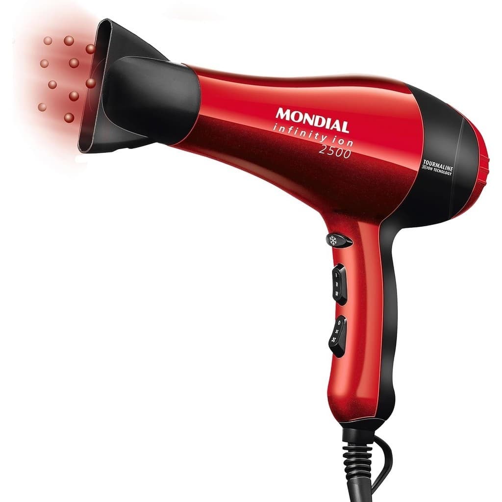 Secador de Cabelo Infinity Ion 2500 SC-12 Ergonômico Mondial