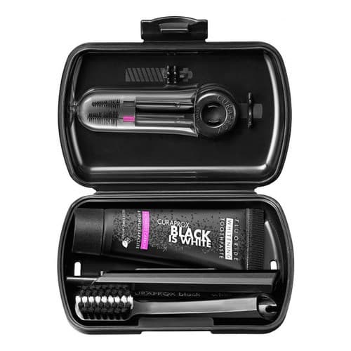 Kit Viagem Travel Set Black Is White Curaprox