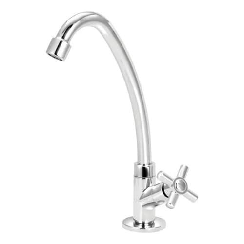Torneira Bica Móvel Cozinha Abs Cromado Slim Bancada 1/4 V.