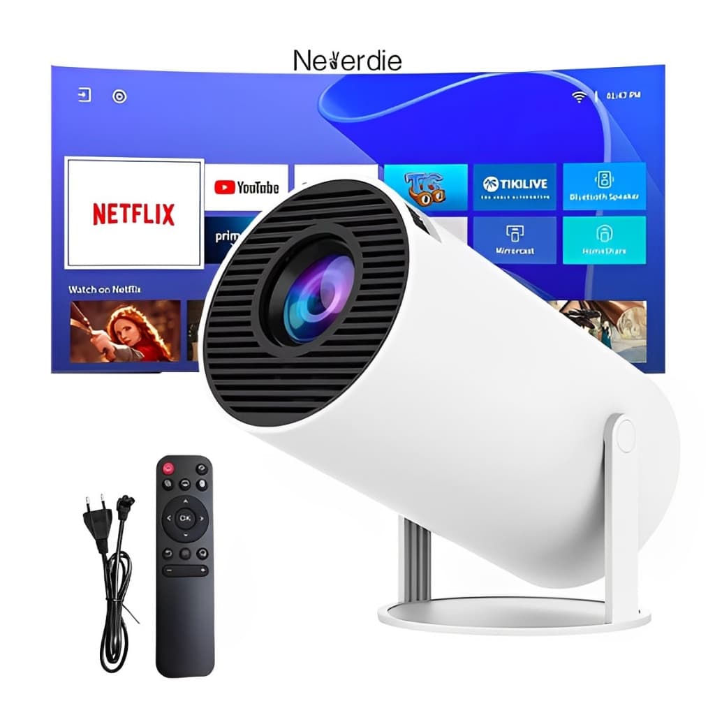 Mini Projetor 4k Portátil HY300 Magcubic Wifi Bluetooth Suporta Android Cor Branco 110/220V