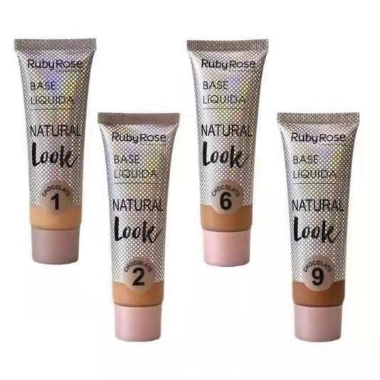 Bases Líquida Ruby Rose Natural Look Chocolate HB8051