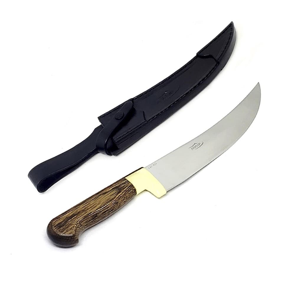Faca Churrasco Arkhip 10'' Cabo Arkwood Bainha