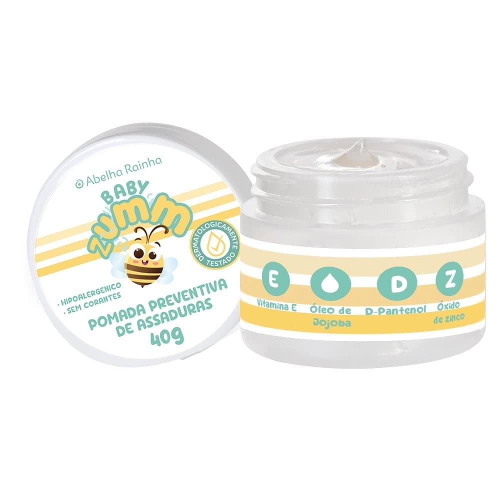 Pomada pra assaduras orgânica BABY ZUMM POMADA PREVENTIVA DE ASSADURAS 40G