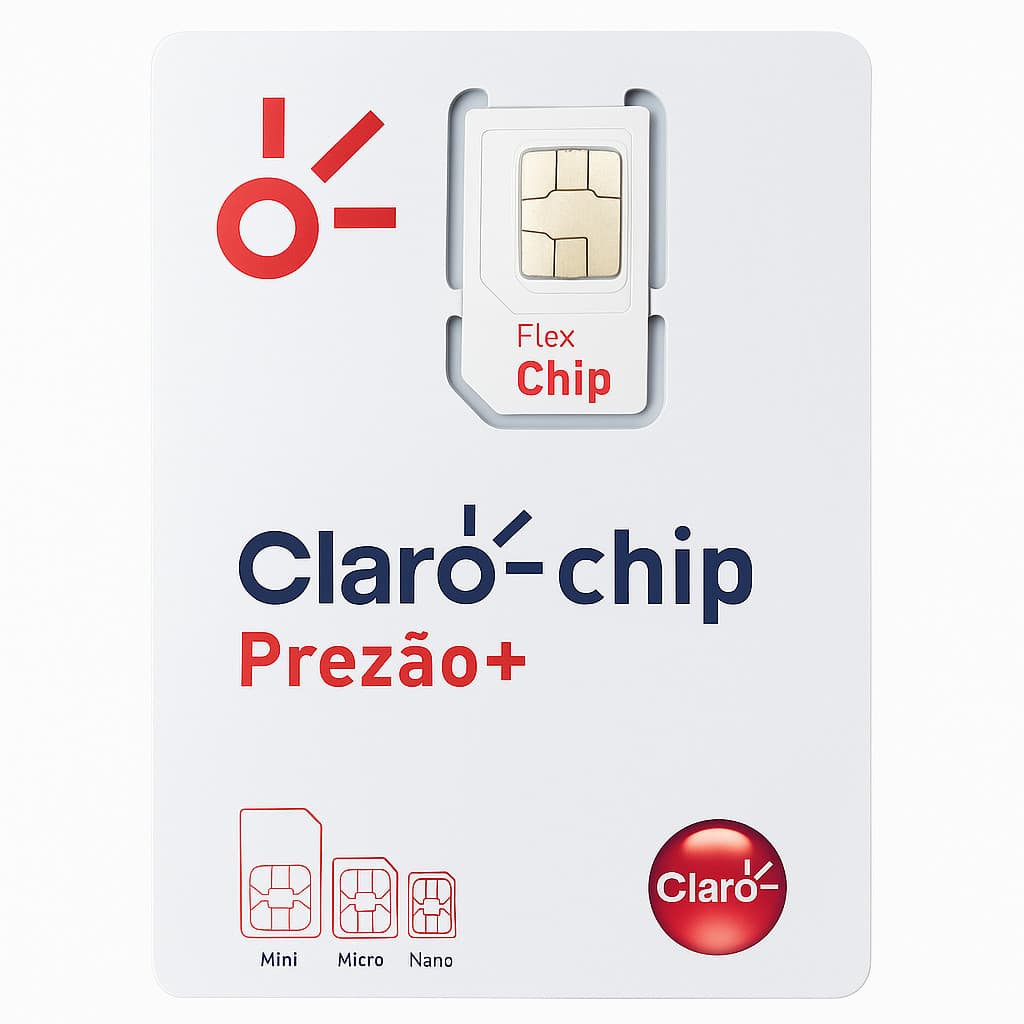 Chip Claro Prezão+ Combo Com Crédito Ativação Automática