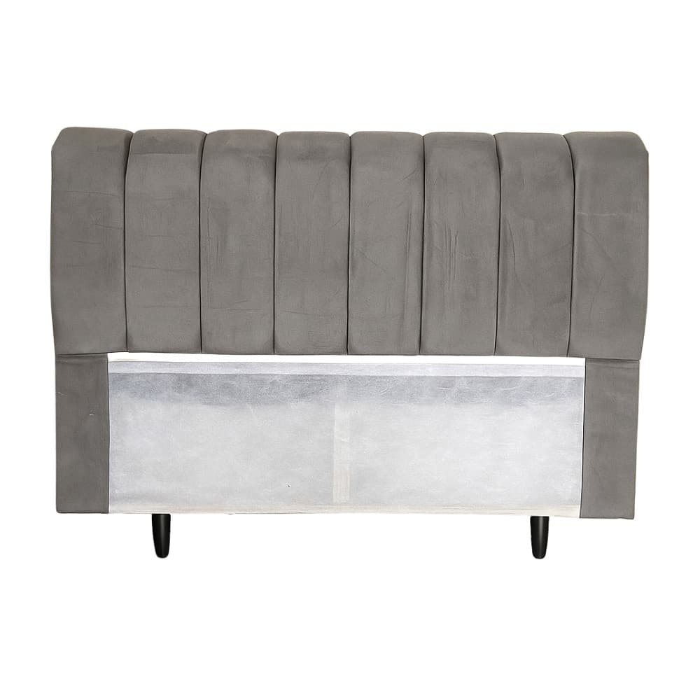 Cabeceira Velutto Casal 160cm Suede Cinza– Élpis Móveis