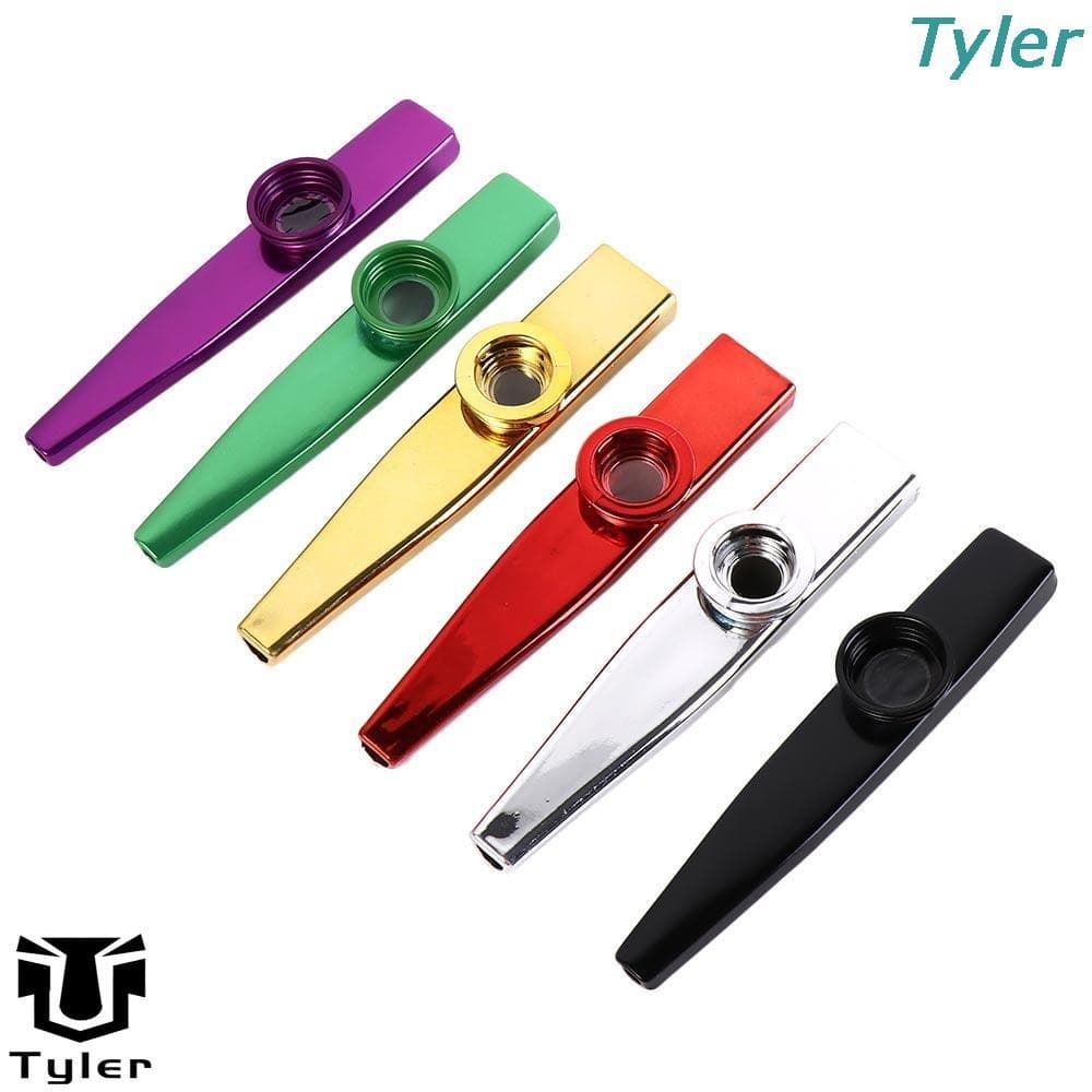 Kazoos De Boca De Diafragma TYLER , Aprenda Facilmente Kazoo De Metal Em Liga De Alumínio , Multicores