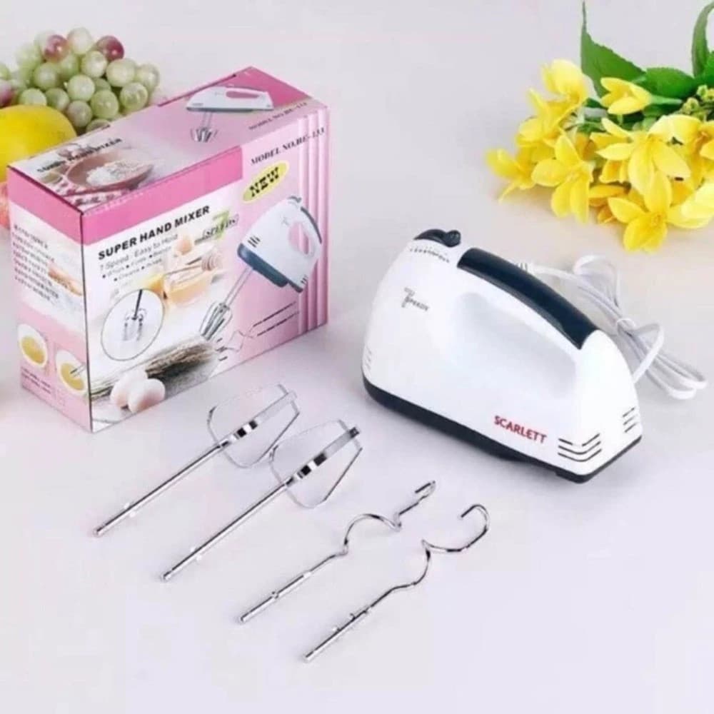 Batedeira De Mãos Elétrica Potente E Versátil 7 Velocidade Mini Batedeira Mixer 220V