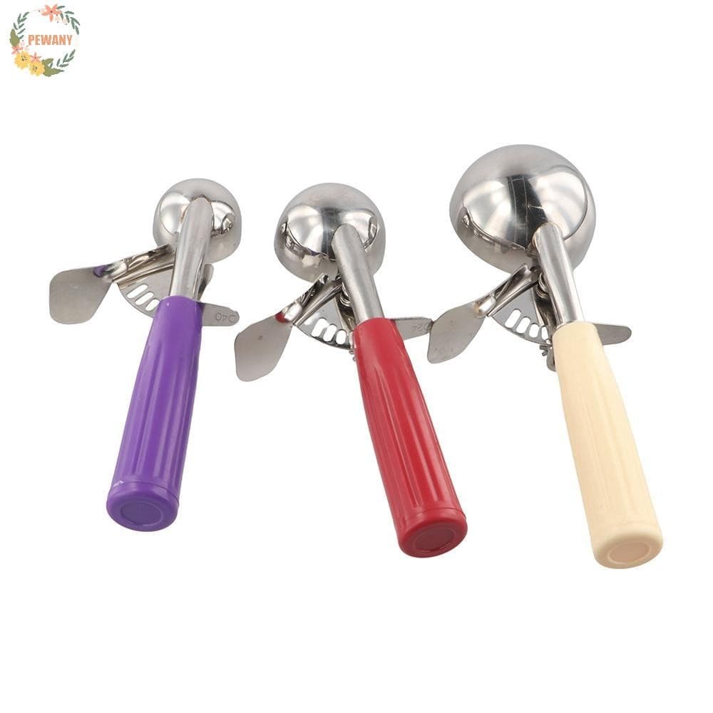 PEEWANY1 Colher De Sorvete Biscoitos De Arroz Aço Inoxidável Frutas Cozinha Cortador De Porções De Alimentos