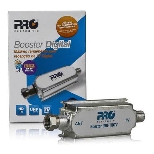 Booster Antena Tv Digital Hdtv 40db Proeletronic Booster