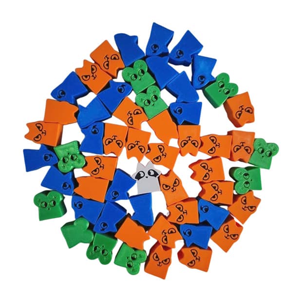 Kit Jogo ROOT - Meeples para Jogo de Tabuleiro - Board Games