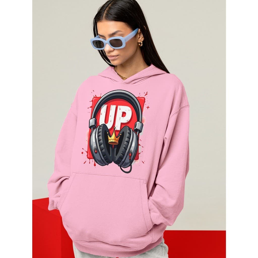 Moletom Blusa Unissex Crown Sound Royal Vibes Strewear Overzised DTF Ref-3404