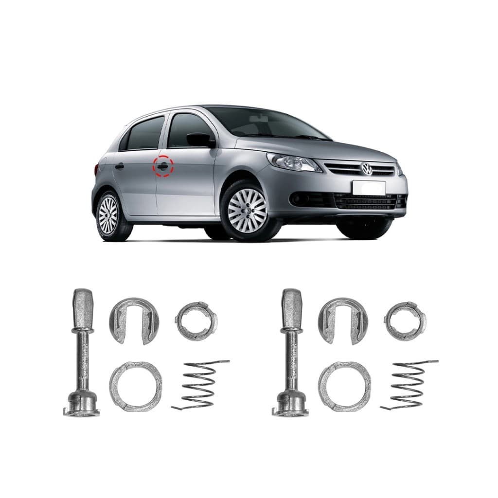 2 Reparo Miolo G5 G6 G7 Vw Gol Maçaneta Externa Kit Completo