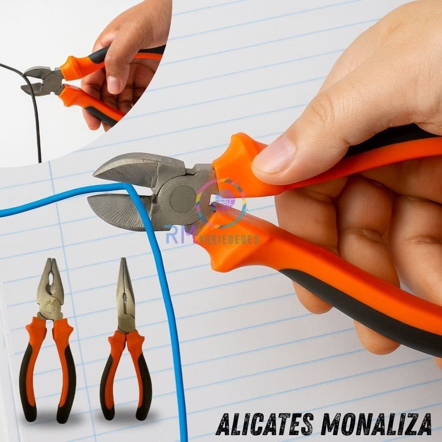 Kit 3 Peças Jogo de alicates Universal Corte e Bico Ferramentas