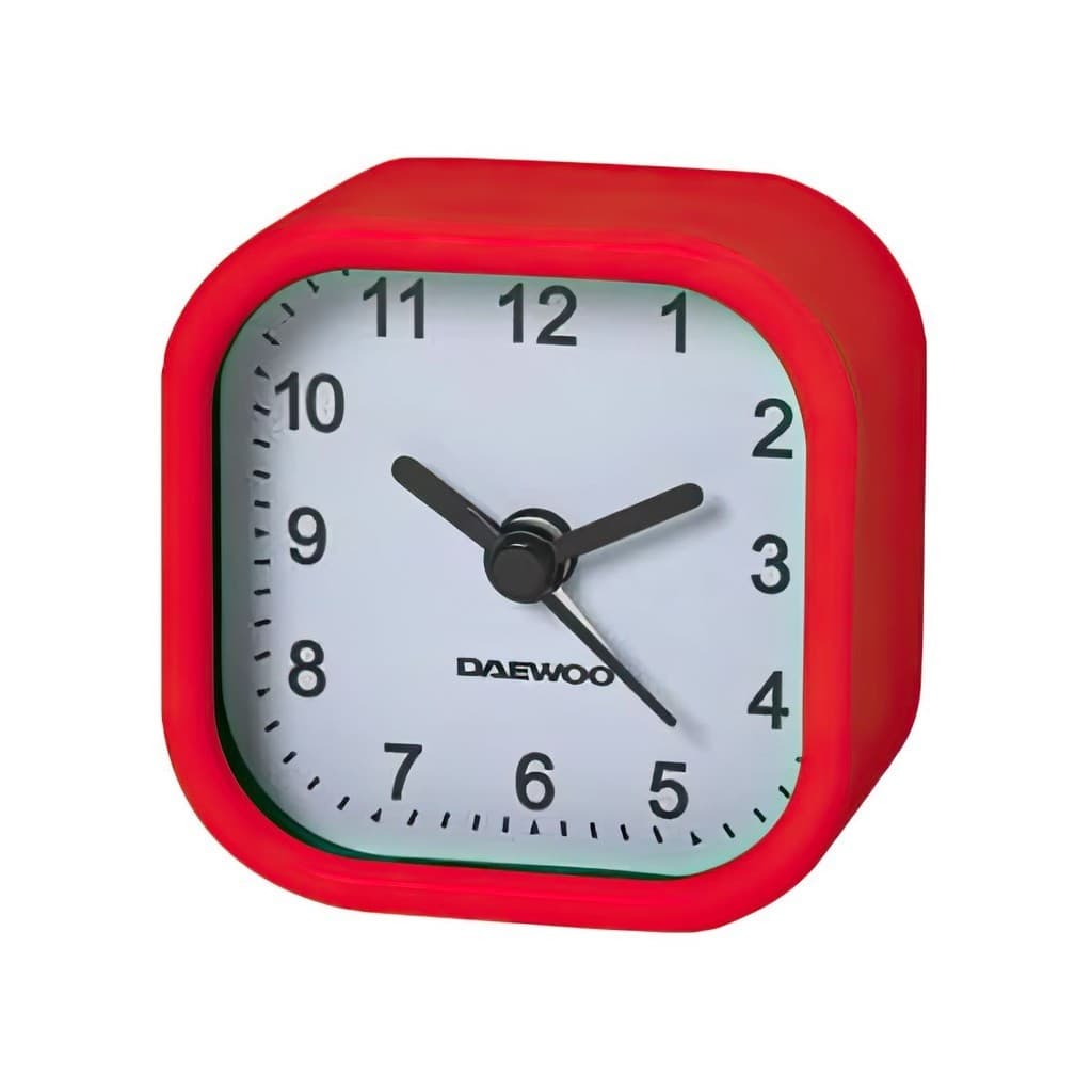 Relógio Despertador Daewoo Analógico Quartz DCA-01R Vermelho