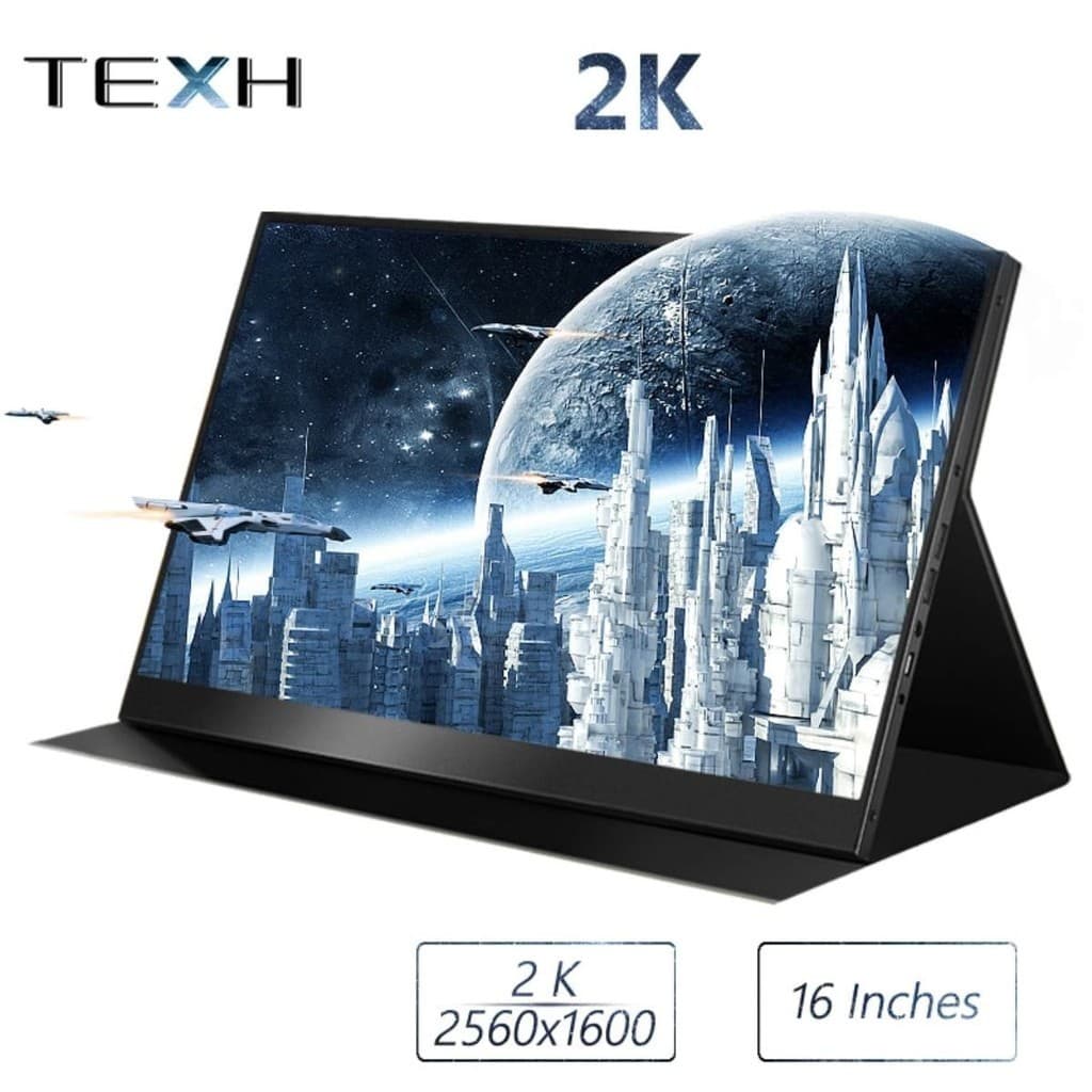 Monitor Portátil 2k Qualidade Prof 16 Ips Hdr C/ Speaker +case