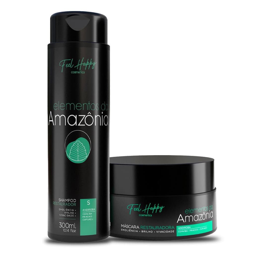 Sh+ Mascara Restaurador Elementos da Amazônia 300ml Feel Happy
