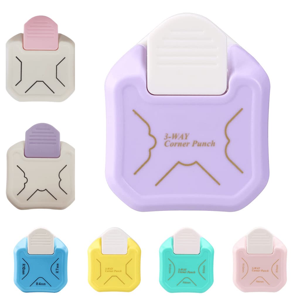 Perfurador De Canto 3 Em 1 , Aparador , Ferramenta De Chanfrar , Usado Para Fazer Fotos , Cartões E Álbuns De Recortes