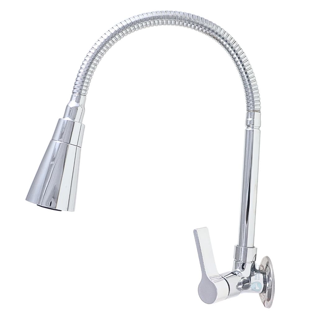 Torneira Gourmet Luxo de Parede C70P Aço Inox Flexível, Arejador Dupla Função Moderno e Resistente
