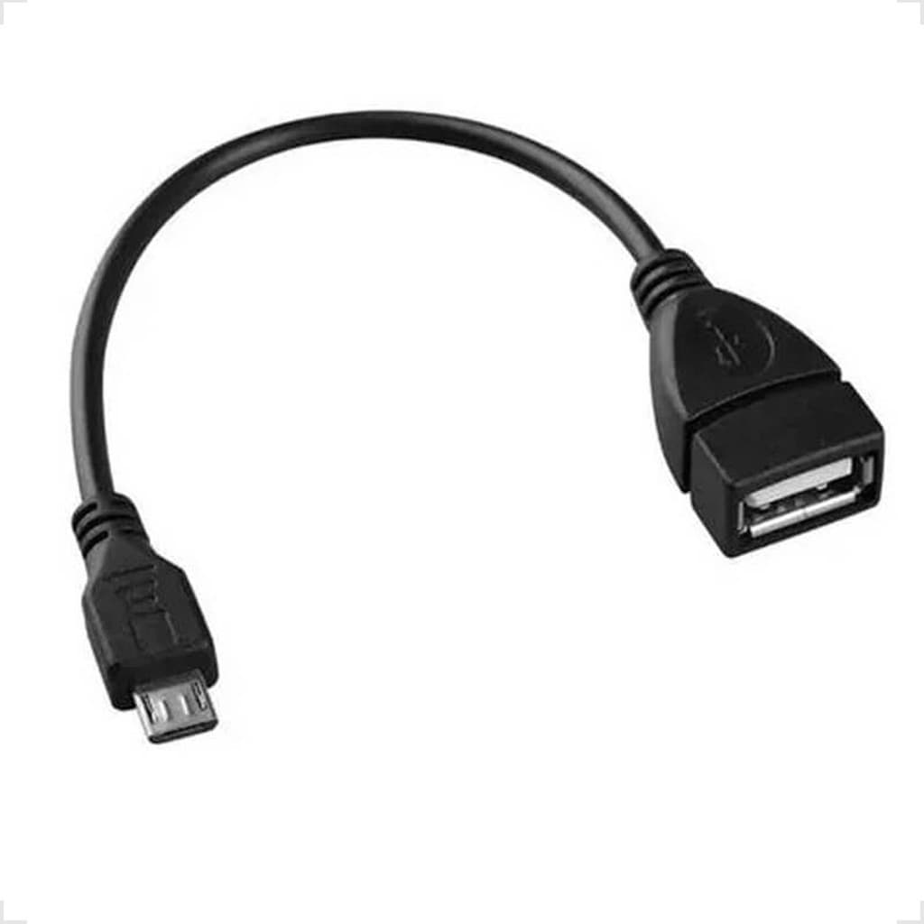 Cabo Adaptador Otg Usb V8 Fêmea Para Micro Usb Cabo Adaptador Otg Usb V8 Fêmea Para Micro Usb Macho
