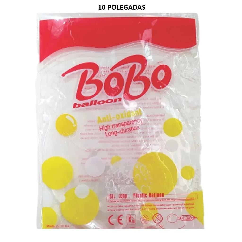 Balão Bubble 10 Polegadas 25cm Transparente