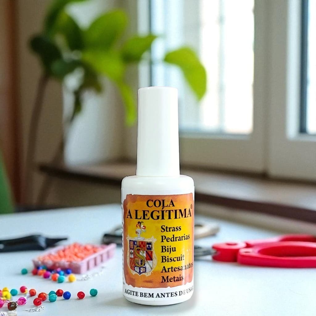 Cola A Legítima 20ml p/ Bijuterias, Chatons, Pedrarias e Strass – Transparente, Rápida e Precisa