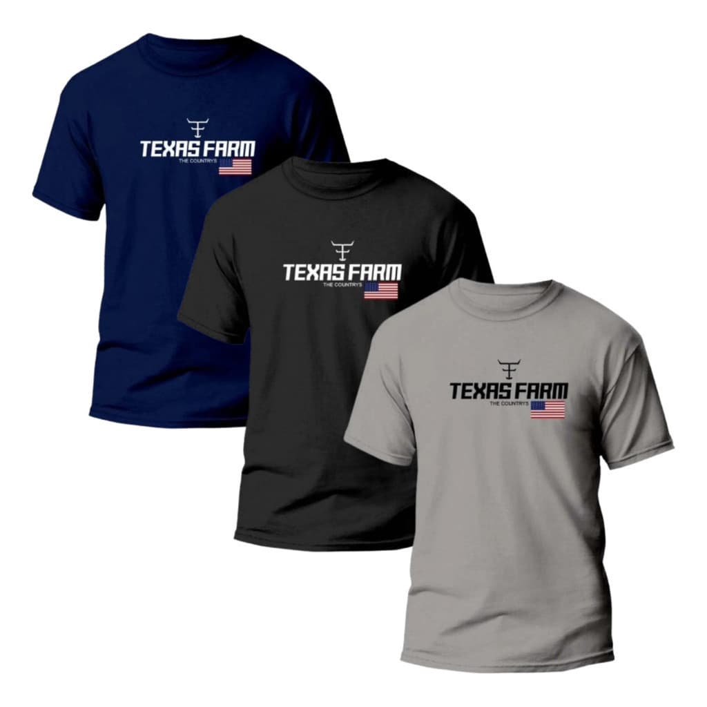 Kit 3 Camisas Texasfarm Masculina 100% Algodão